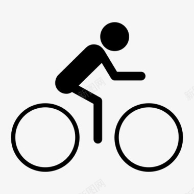 自行车活动骑自行车图标图标