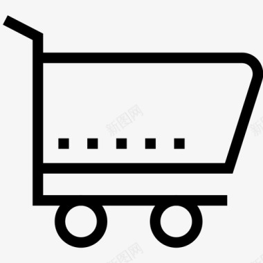 购物车商业电子商务图标图标