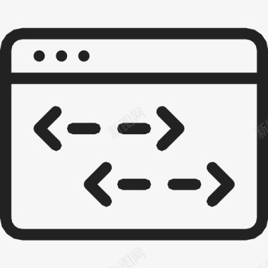 HTML代码浏览器窗口代码编码图标图标