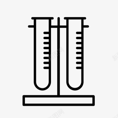 医学研究试管化学医学研究图标图标