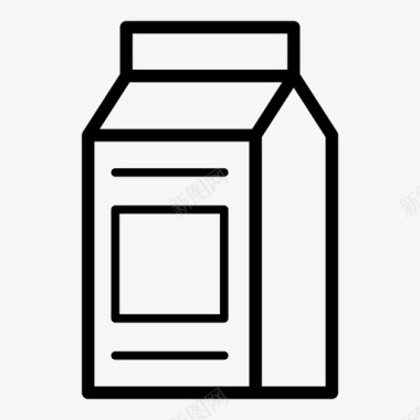 萌萌牛奶盒牛奶盒牛奶容器牛奶包装图标图标