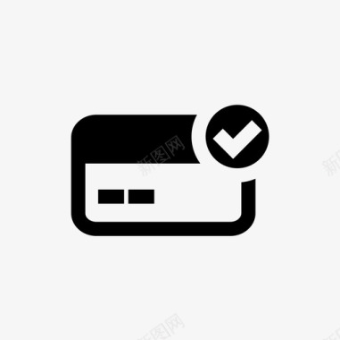 信用卡信用卡接受批准信用卡图标图标