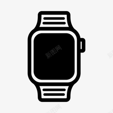 智能手表时间可穿戴图标图标