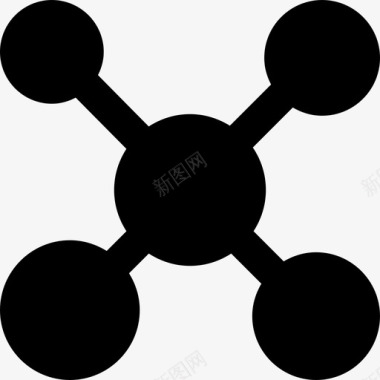 科学小实验原子实验室研究图标图标