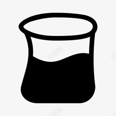 烧杯化学玻璃器皿图标图标