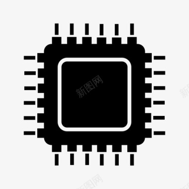 纳米喷嘴it计算机微芯片图标图标