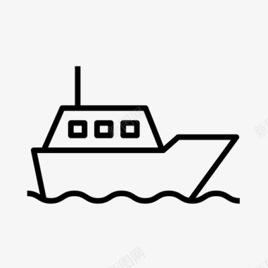 船帆运输图标图标
