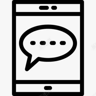 短信聊天手机图标图标