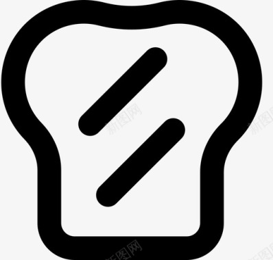 吐司面包吃图标图标