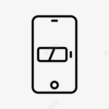 iPhone模板电池充电电力图标图标