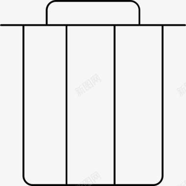 红色垃圾桶标志垃圾桶删除垃圾图标图标