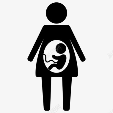 怀孕婴儿家庭图标图标