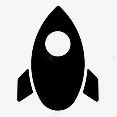 火箭卫星飞船太空火箭发射火箭图标图标