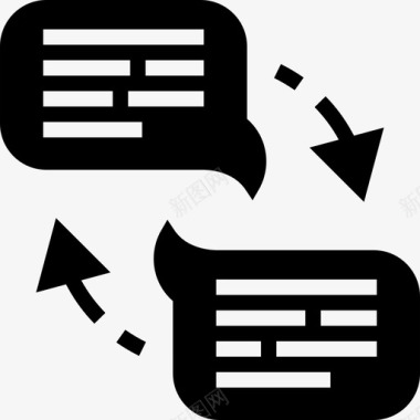 讨论讨论对话交流想法图标图标