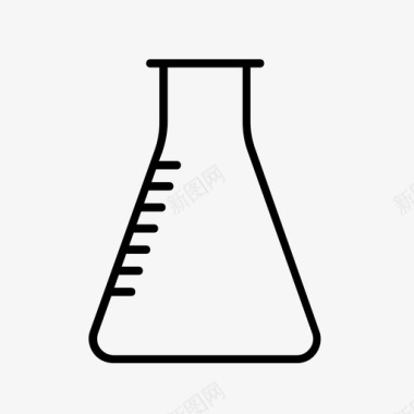 临床试验erlenmeyer烧瓶化学实验室图标图标