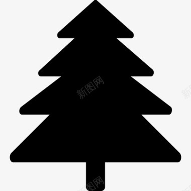 冷杉树圣诞树柏树图标图标