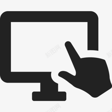 桌面触摸屏触摸屏设备触摸屏显示图标图标