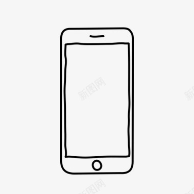 短信手机iconiphone设备手绘图标图标