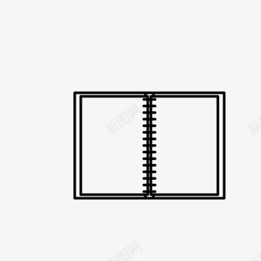 文件打开活页夹文件空图标图标