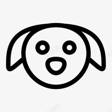 儿童素材狗动物卡通图标图标