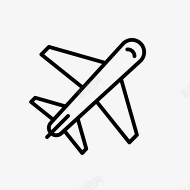 飞机飞行旅行图标图标