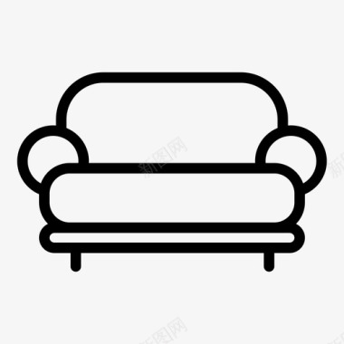 座椅沙发经典沙发家具图标图标