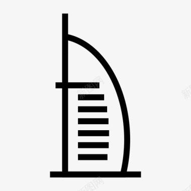 阿拉伯塔迪拜酒店图标图标