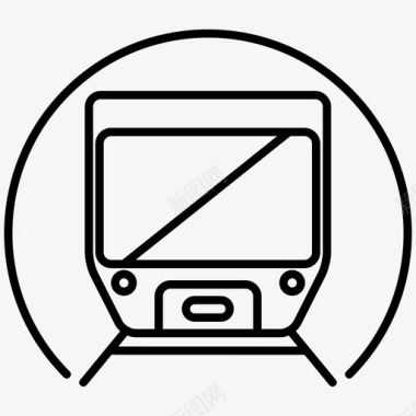 地铁公共交通地铁列车图标图标