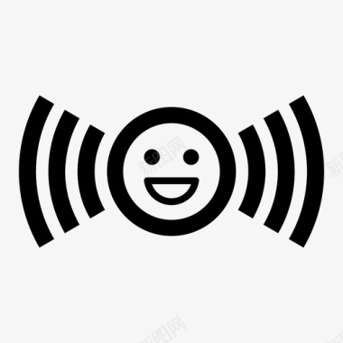 幸福祥和无线幸福免费wifi快乐图标图标