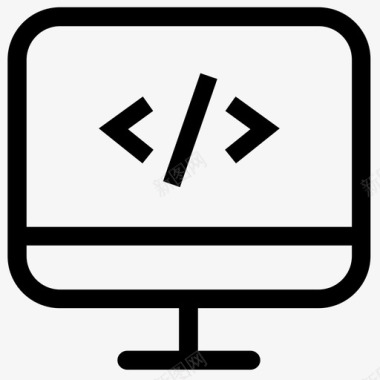 HTML5代码代码编码开发图标图标