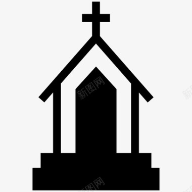 教堂基督教会上帝图标图标