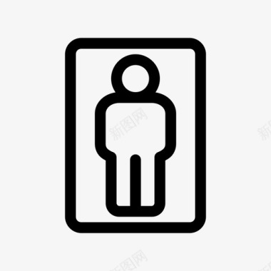 电梯单独人图标图标