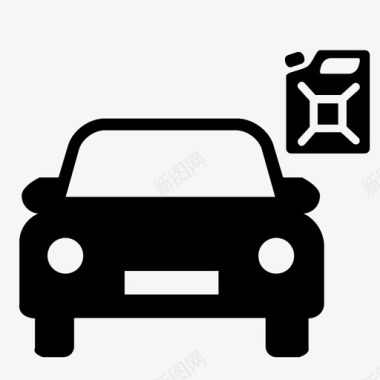 低汽油汽车驾驶图标图标