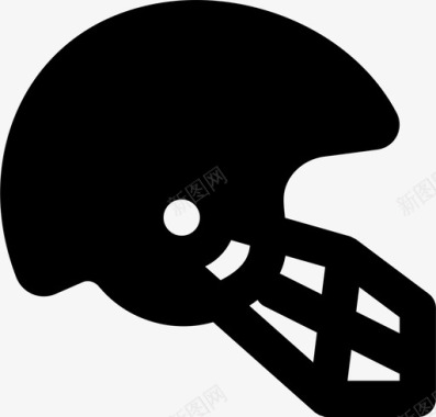 头盔足球头盔游戏运动图标图标