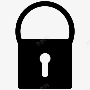 锁门锁家用锁图标图标