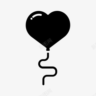 气球心形气球爱情浪漫图标图标