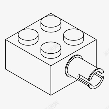 拼积木乐高积木积木建筑图标图标