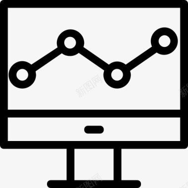 分析条形图监控图标图标