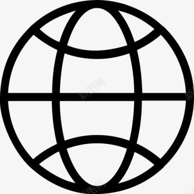 全球地球电网图标图标