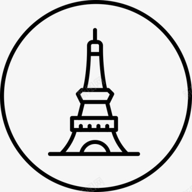 埃菲尔铁塔巴黎求婚图标图标