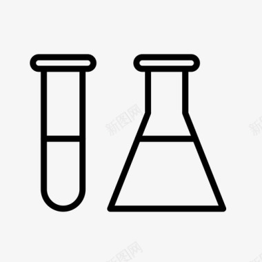 化学装置锥形烧瓶试管图标图标