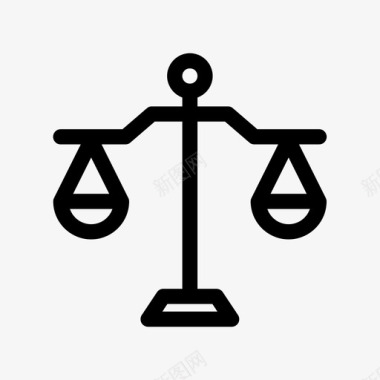 重正义平衡法律尺度图标图标
