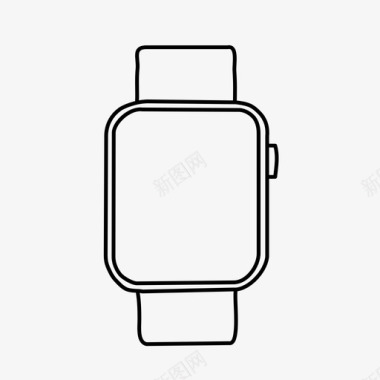 苹果手表设备手绘图标图标