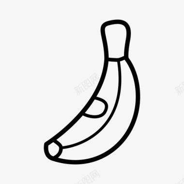 香蕉驴子孔水果图标图标