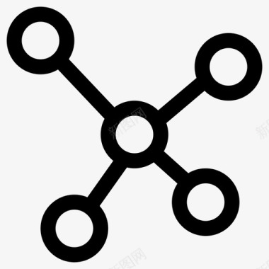 分子化学科学图标图标