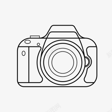 数码单反相机数码相机镜头图标图标