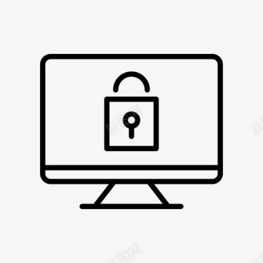 隐私锁桌面锁设备屏幕图标图标