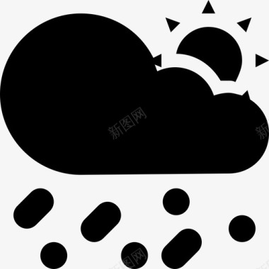 医疗网页雨云雨气候图标图标