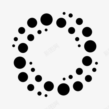 星系黑洞圆圈图标图标