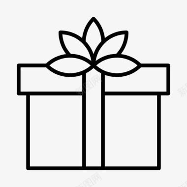 圣诞节创意礼物礼物盒子圣诞节图标图标